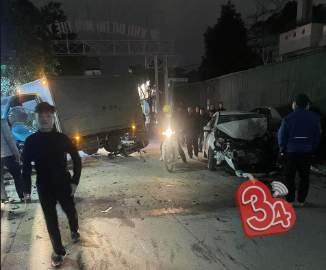 Tai nạn giao thông liên hoàn ở thành phố Hải Dương làm 4 người bị thương  