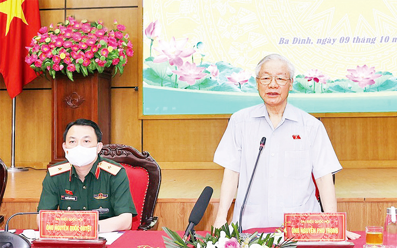 Tổng Bí thư Nguyễn Phú Trọng tiếp xúc cử tri thành phố Hà Nội 