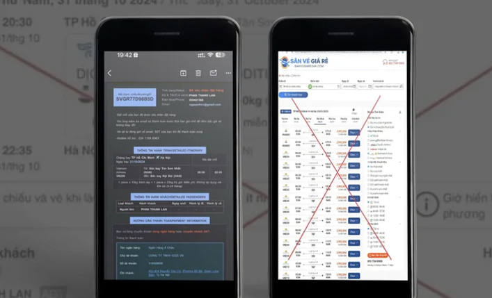 Xuất hiện thủ đoạn lừa đảo bán vé máy bay Tết Nguyên đán giá 'ưu đãi' qua mạng