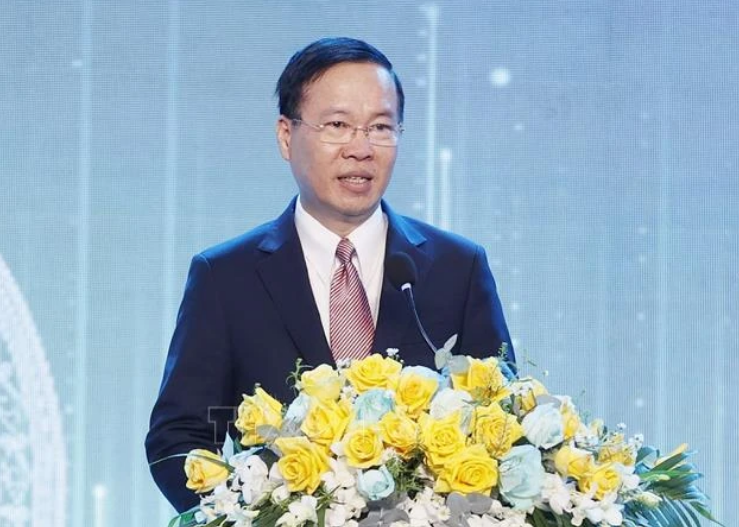 Chủ tịch nước Võ Văn Thưởng dự kỷ niệm 10 năm xây dựng và phát triển VSIP Quảng Ngãi