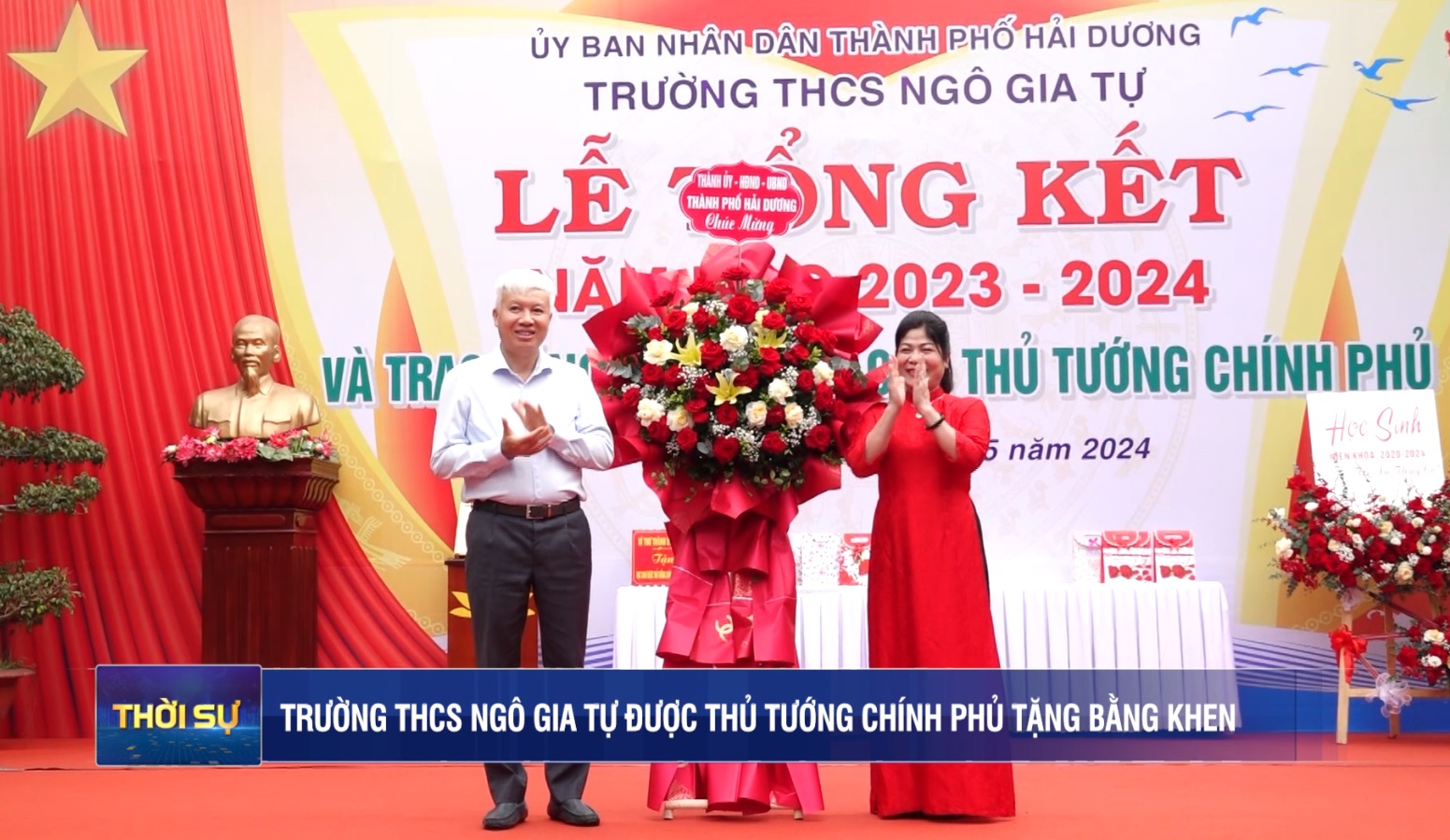 TRƯỜNG THCS NGÔ GIA TỰ ĐƯỢC THỦ TƯỚNG CHÍNH PHỦ TẶNG BẰNG KHEN