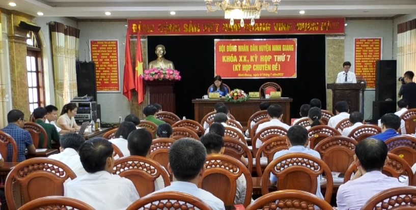 Kỳ họp thứ 7, HĐND huyện Ninh Giang khóa XX