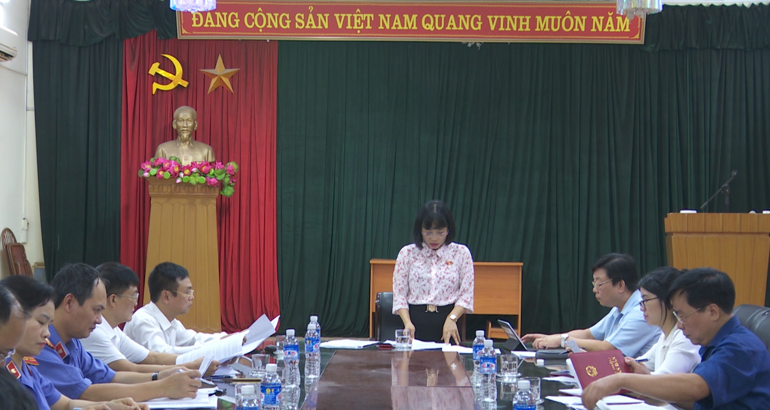 Đoàn đại biểu Quốc hội tỉnh giám sát tòa án nhân dân thành phố Chí Linh