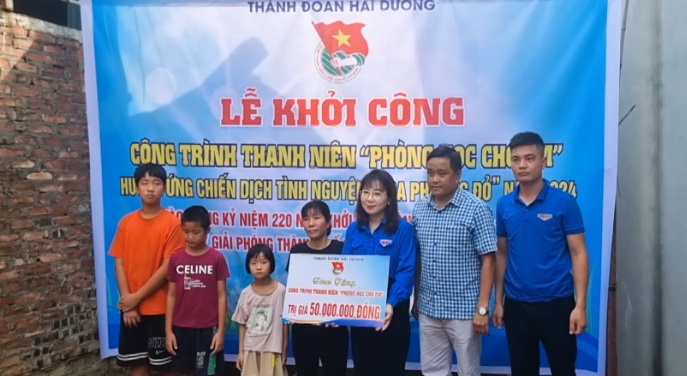 KHỞI CÔNG CÔNG TRÌNH THANH NIÊN “PHÒNG HỌC CHO EM”