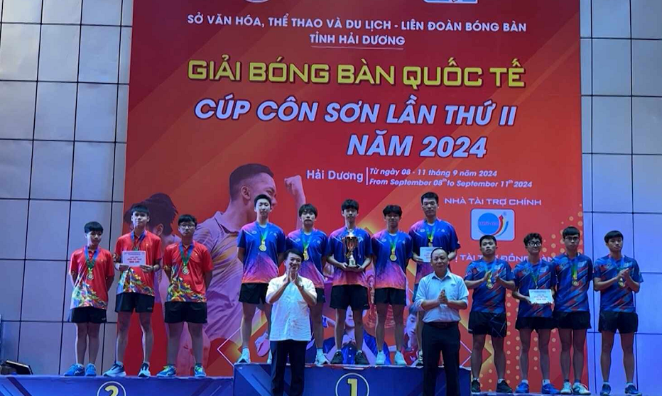 THỂ THAO HẢI DƯƠNG: DẤU ẤN GIẢI BÓNG BÀN QUỐC TẾ CUP CÔN SƠN 2024