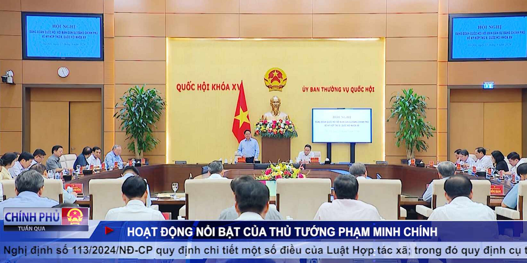 CHÍNH PHỦ TUẦN QUA 23/9/2024