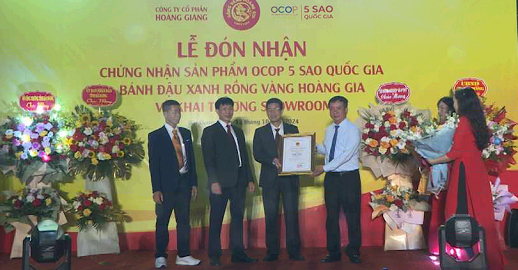 HẢI DƯƠNG CÓ SẢN PHẨM ĐẦU TIÊN ĐẠT CHỨNG NHẬN OCOP 5 SAO